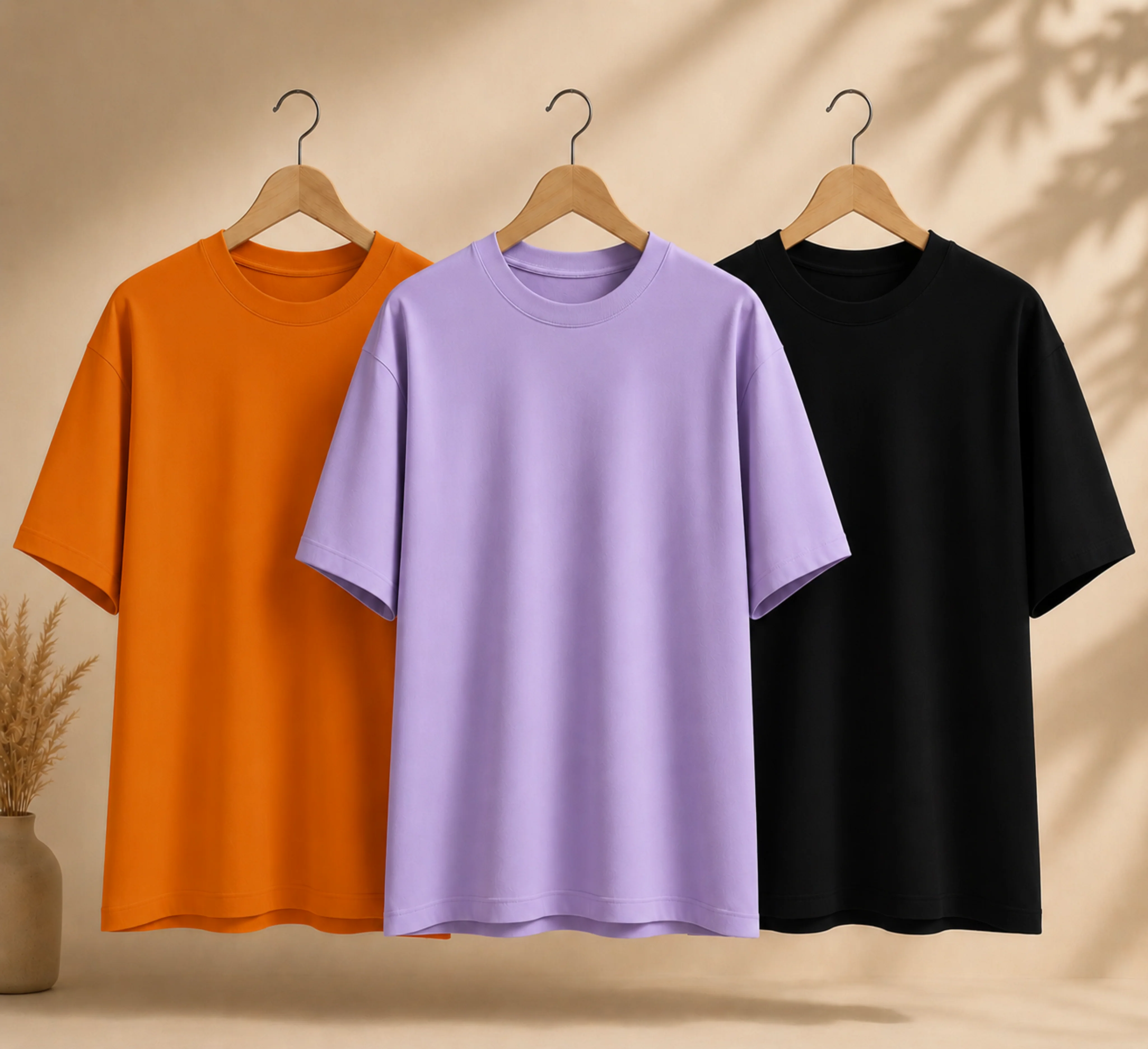 Pack of 3 Oversized T-Shirts – 210 GSM Pure Cotton Heavyweight T-Shirts | Soft, Breathable & Durable Daily Wear - Image 6