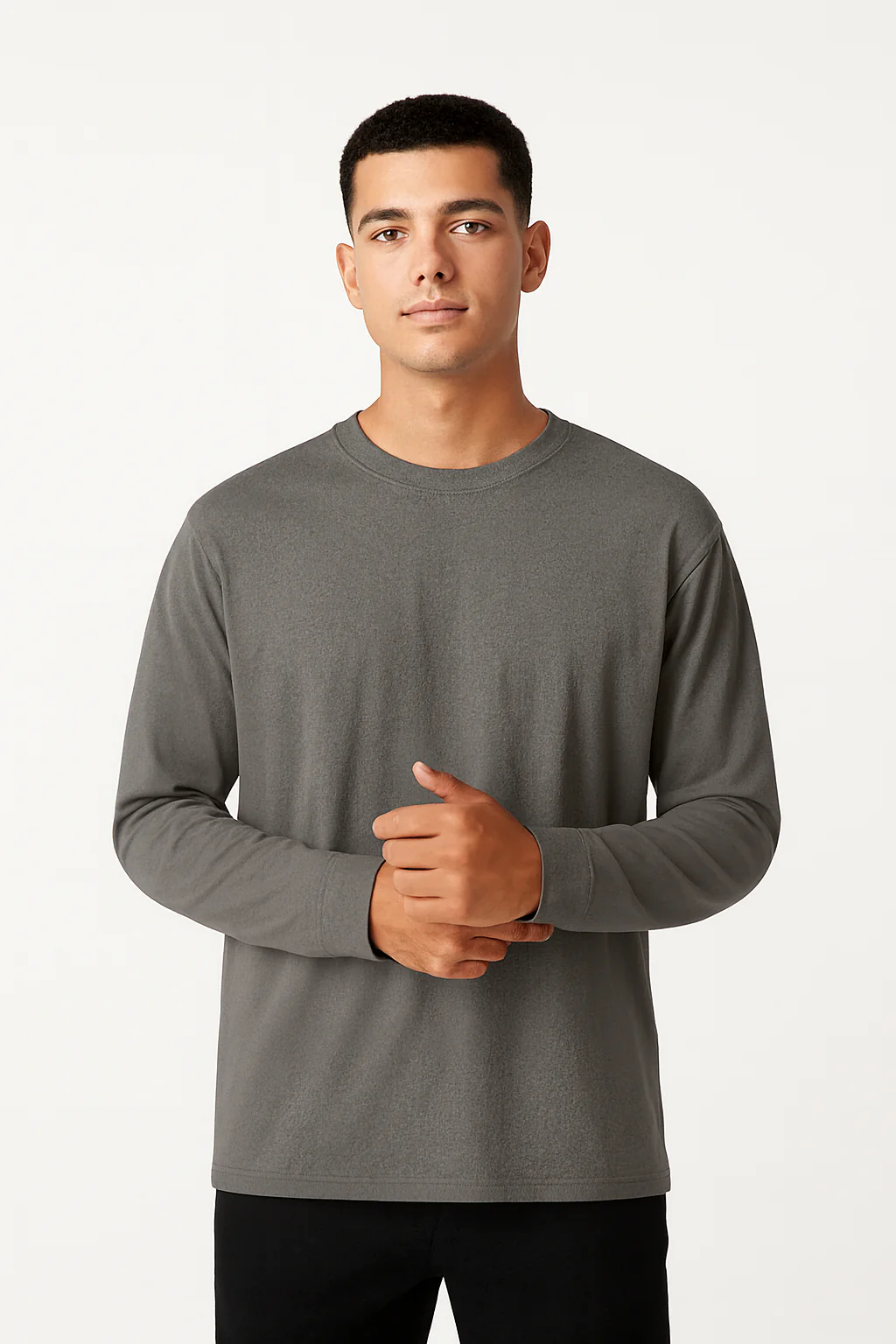 Heavyweight 280 GSM Boxy Fit Full Sleeve T-Shirt | 100% Cotton | French Terry | Oversized Fit - Image 3