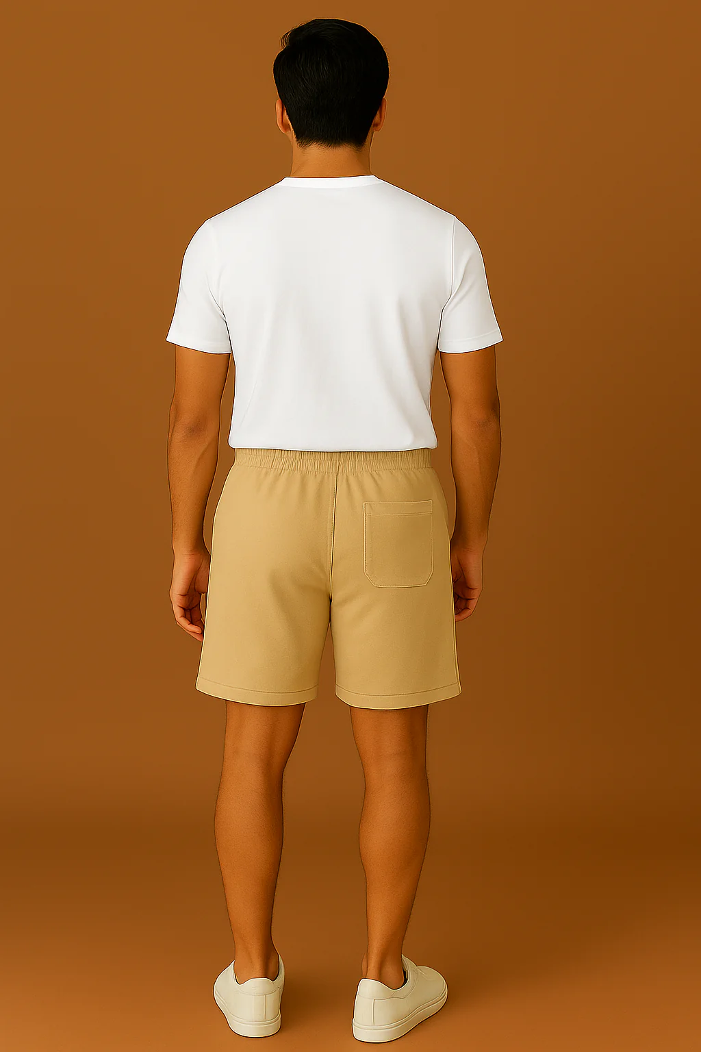 Premium 240 GSM Oversized Shorts – Supercombed Cotton, 2 Zippered Pockets, 1 Back Pocket - Image 6