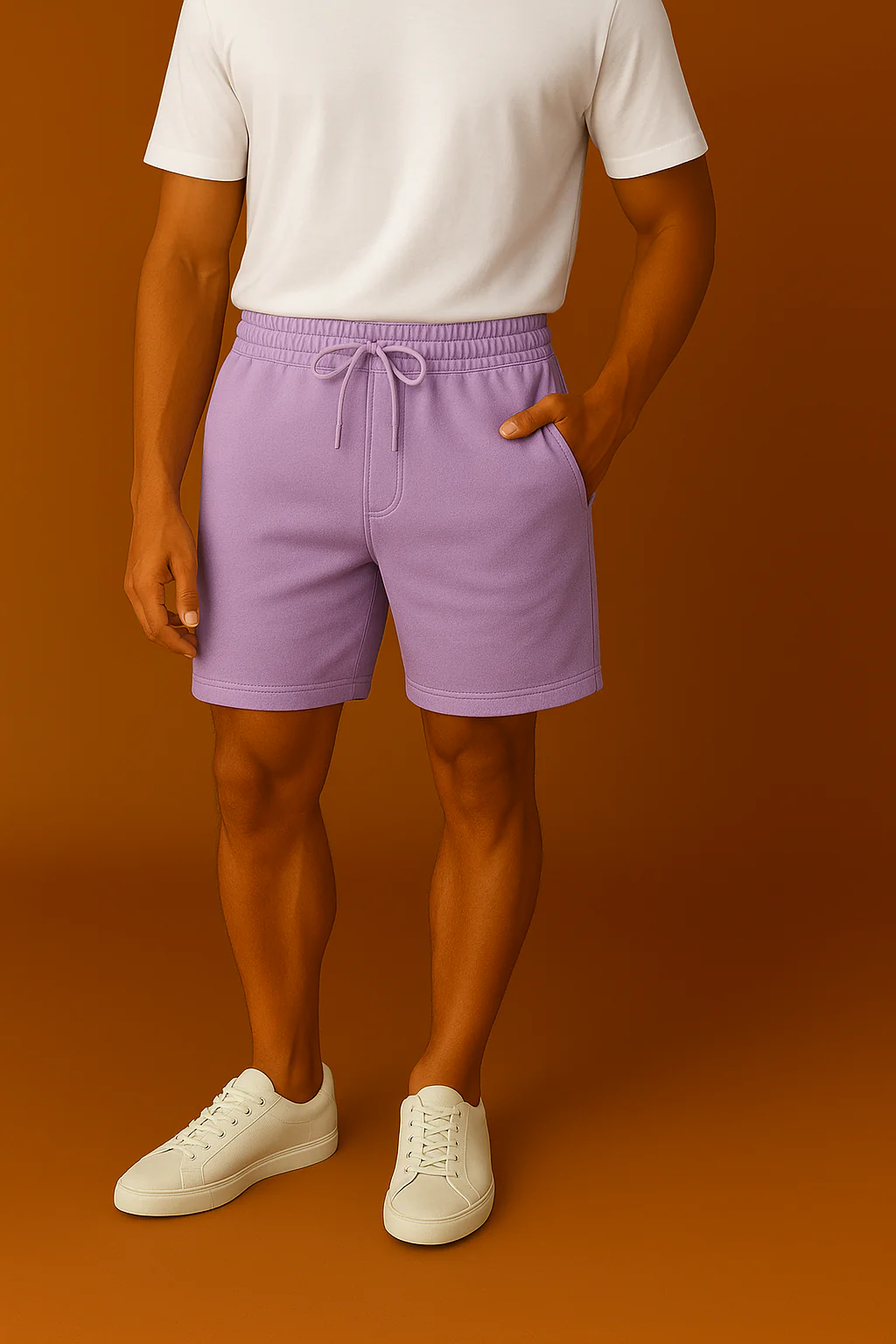 Premium 240 GSM Oversized Shorts – Supercombed Cotton, 2 Zippered Pockets, 1 Back Pocket - Image 9